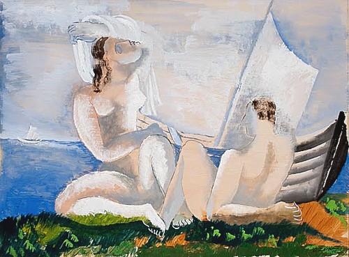 At the Water's Edge, 1932, Ossip Zadkine.jpg